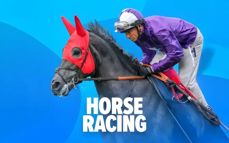 Horse Racing on Stake offering vibrant track battles and rapid movement.